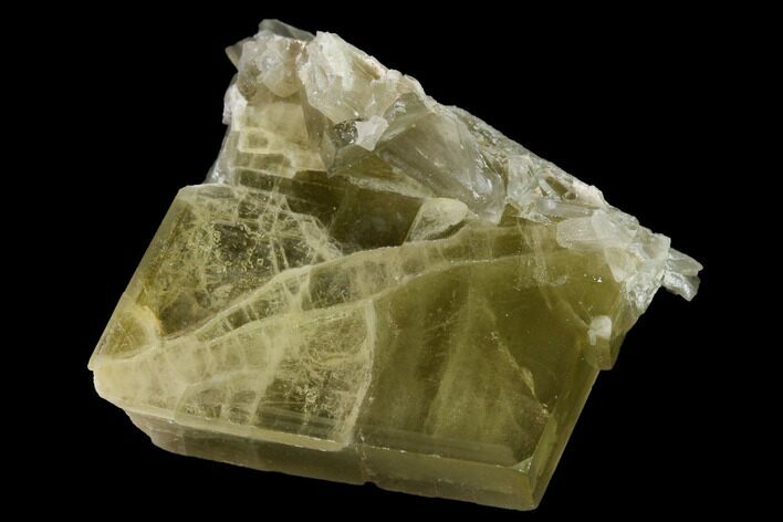 Yellow-Brown, Tabular Barite Crystal with Phantoms - Peru #169097